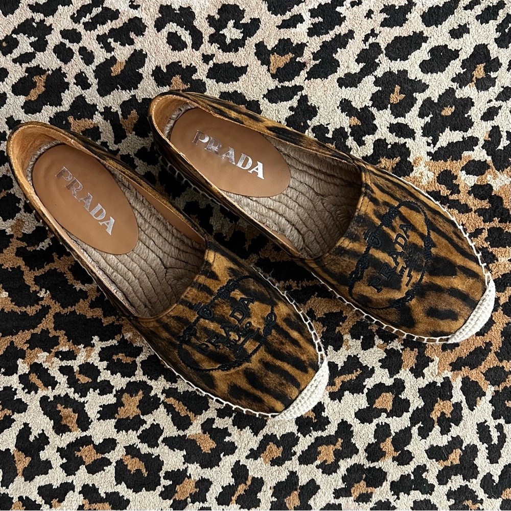 Prada leopard espadrilles - Picture 1 of 4